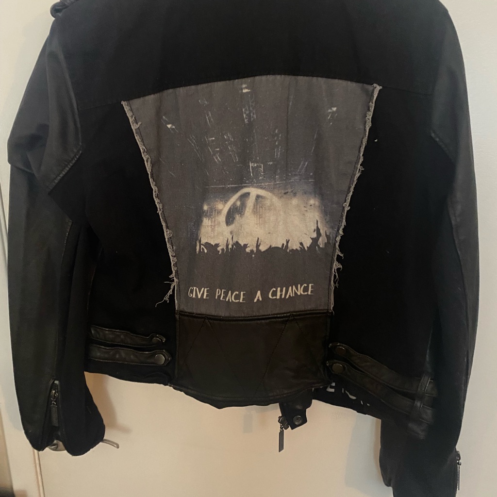 Beautiful Unique Peace Love World Jacket. New Without Tags